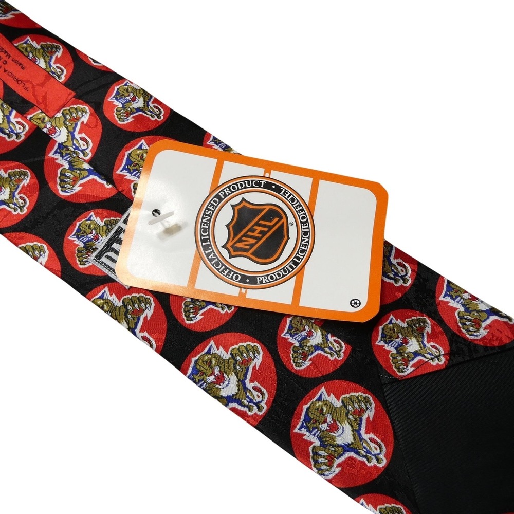 Florida Panthers Neck Tie Mens One Size Multi Color NHL Hockey Ralph Marlin